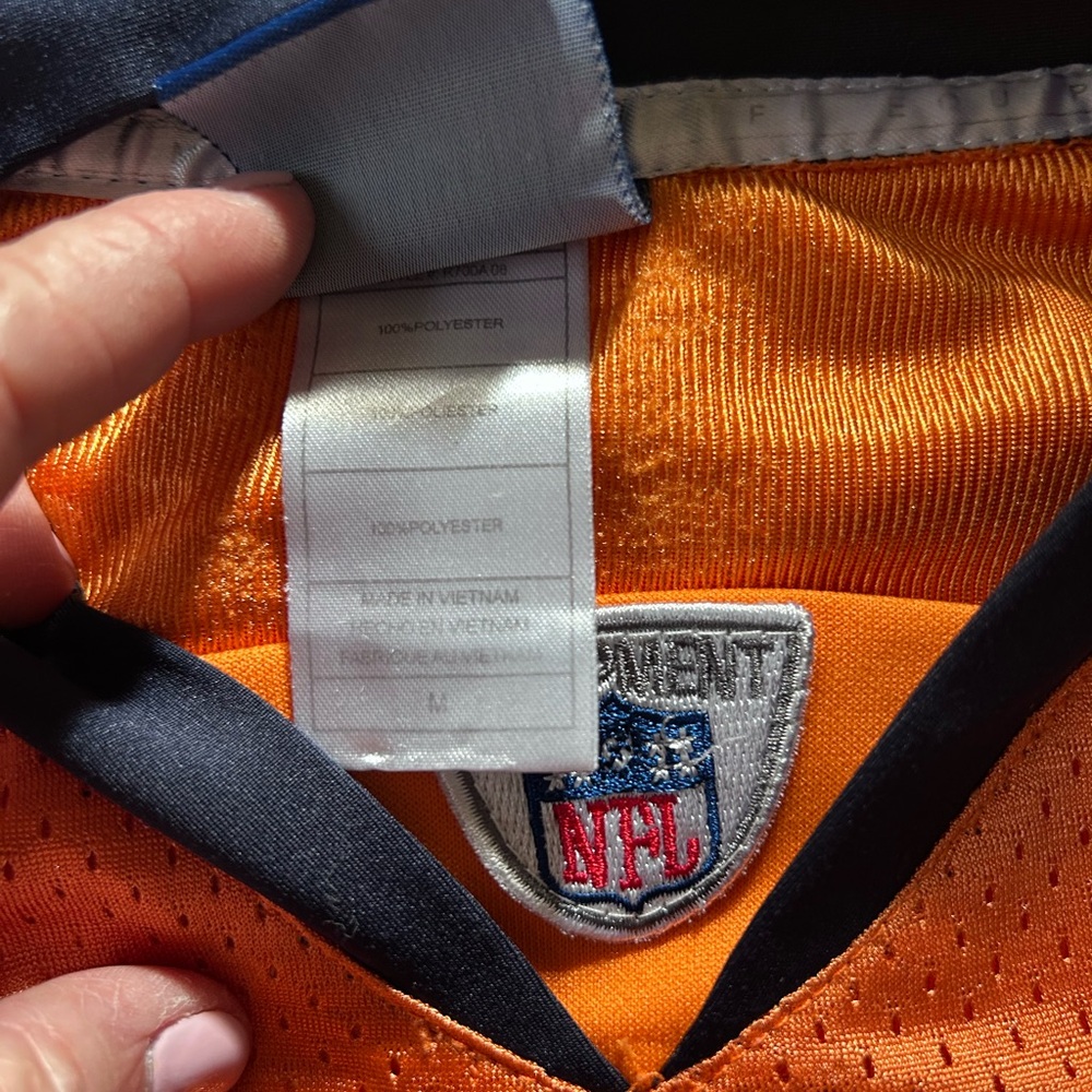 NFL Equipment OnField by Reebok Denver Broncos #18 Peyton Manning Jersey. Youth - Picture 5 of 15